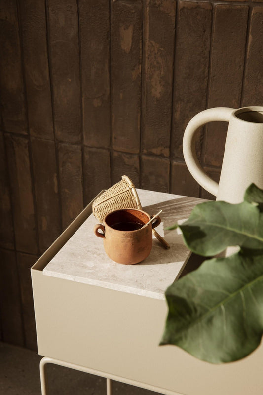 Ferm Living Tray For Plant Box Marble Beige