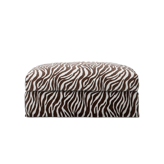 Decotique Le Grand Air Footstool Zebra/Brown/White
