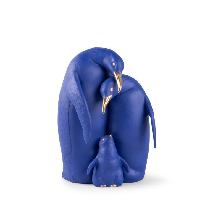 Penguin family Sculpture by Lladró
