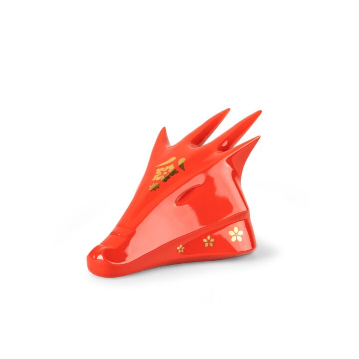 The Dragon Sculpture 1 by Lladró #Red - gold
