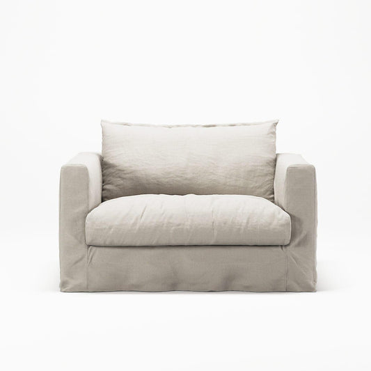 Decotique Le Grand Air Nou Love Seat Armchair Cream White