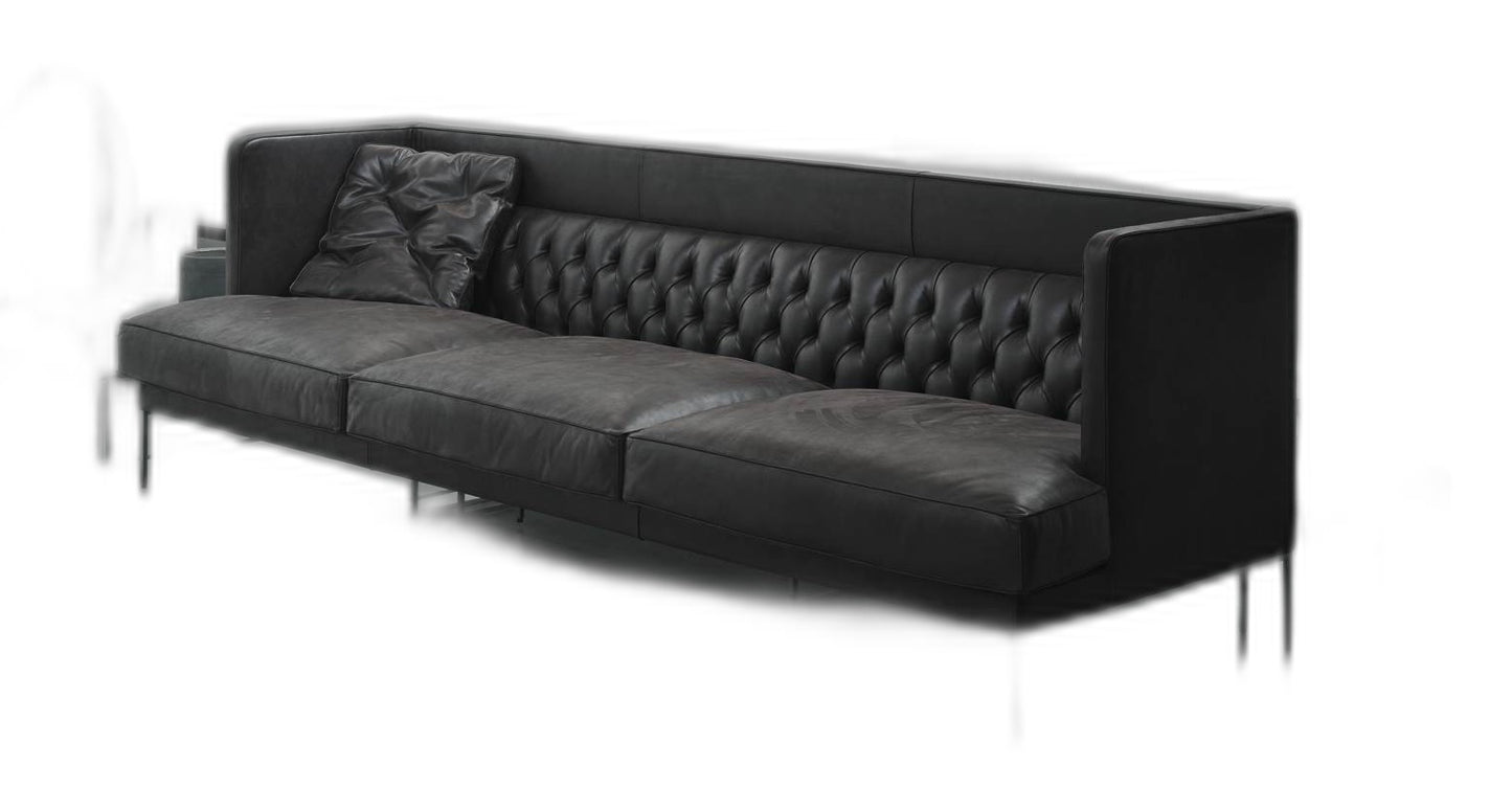 LIPP - Bed with tufted headboard