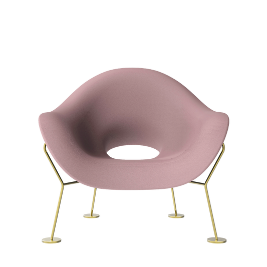 Pupa Armchair Brass Base Indoor by Qeeboo
