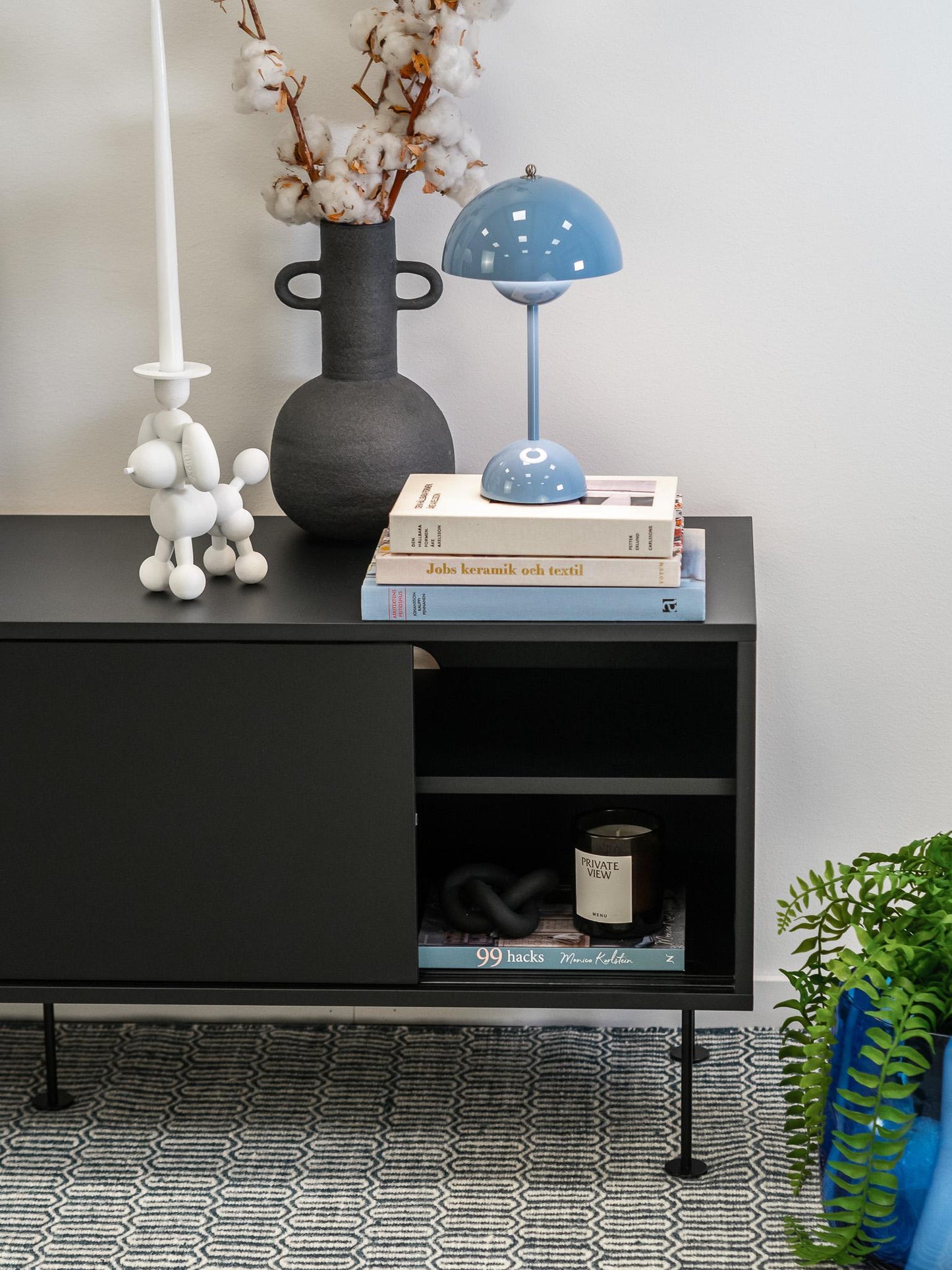 Decotique Vogue TV Bench With Legs 136 Anthracite/ Black