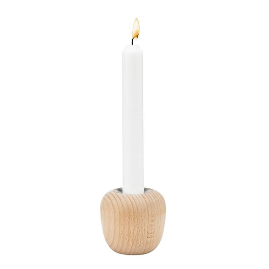 Ora candleholder by Stelton #small, beech #