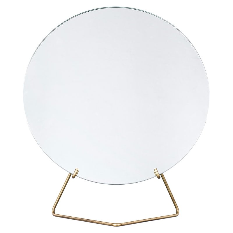 Standing mirror 30 cm by Moebe #brass #