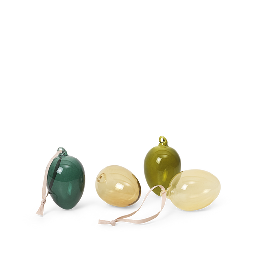 Glass Easter Eggs - Set Of 4 by Ferm Living #Mixed Dark