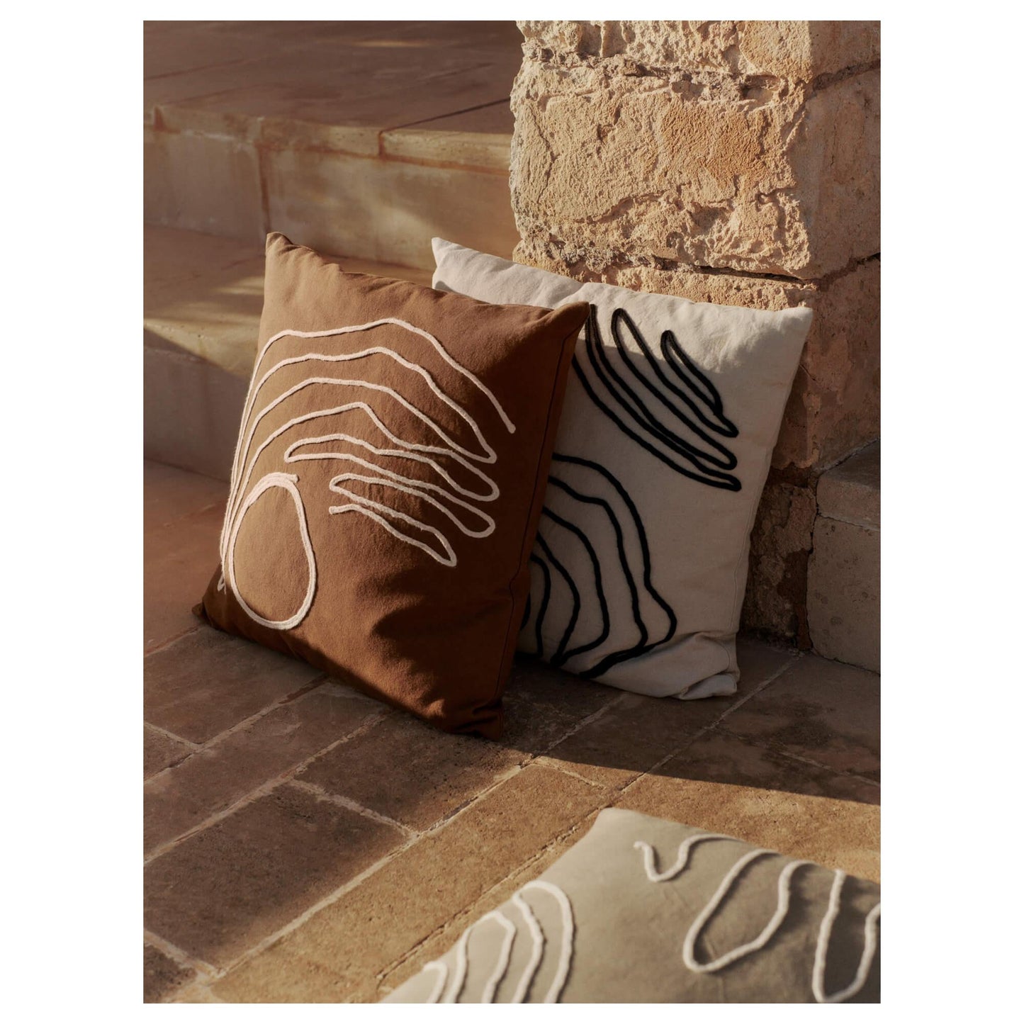 Ferm Living Jot Cushion 50x50 Natural