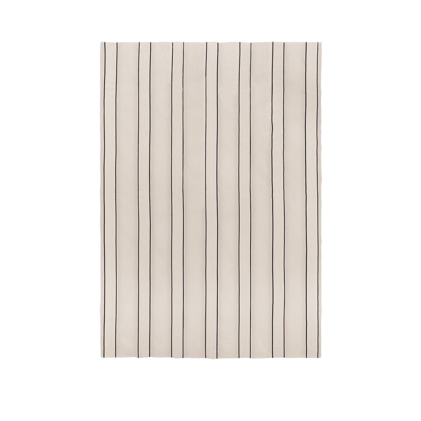 Ferm Living Twill Bedspread Single Off White/ Black