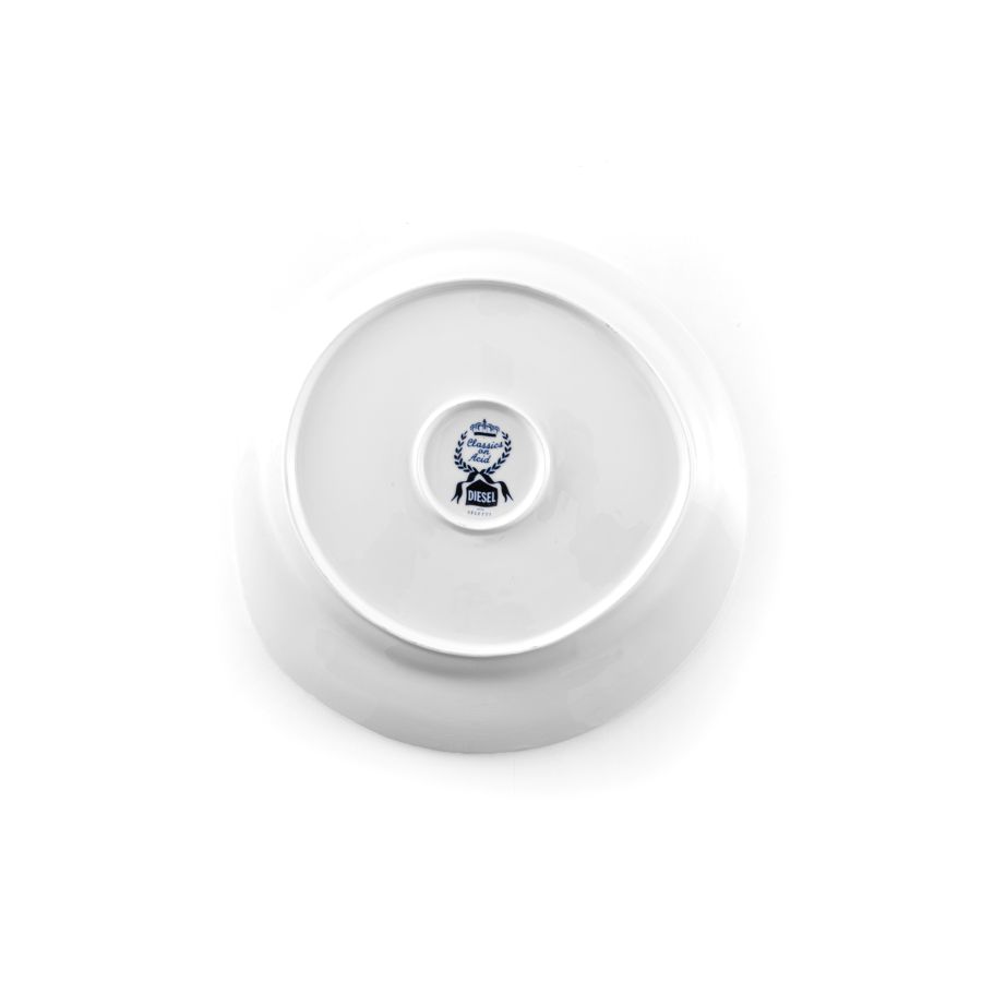 Porcelain Plate Classics on Acid Hollandia Flowers by Seletti