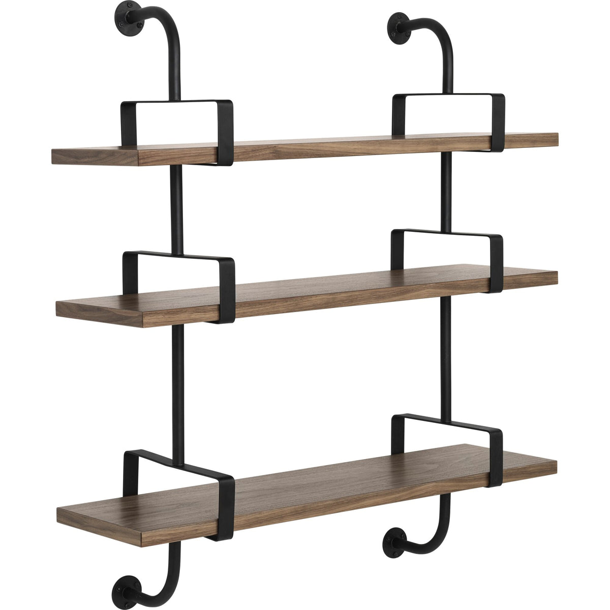 Démon Shelf L95 cm 3 Shelves Black Ash