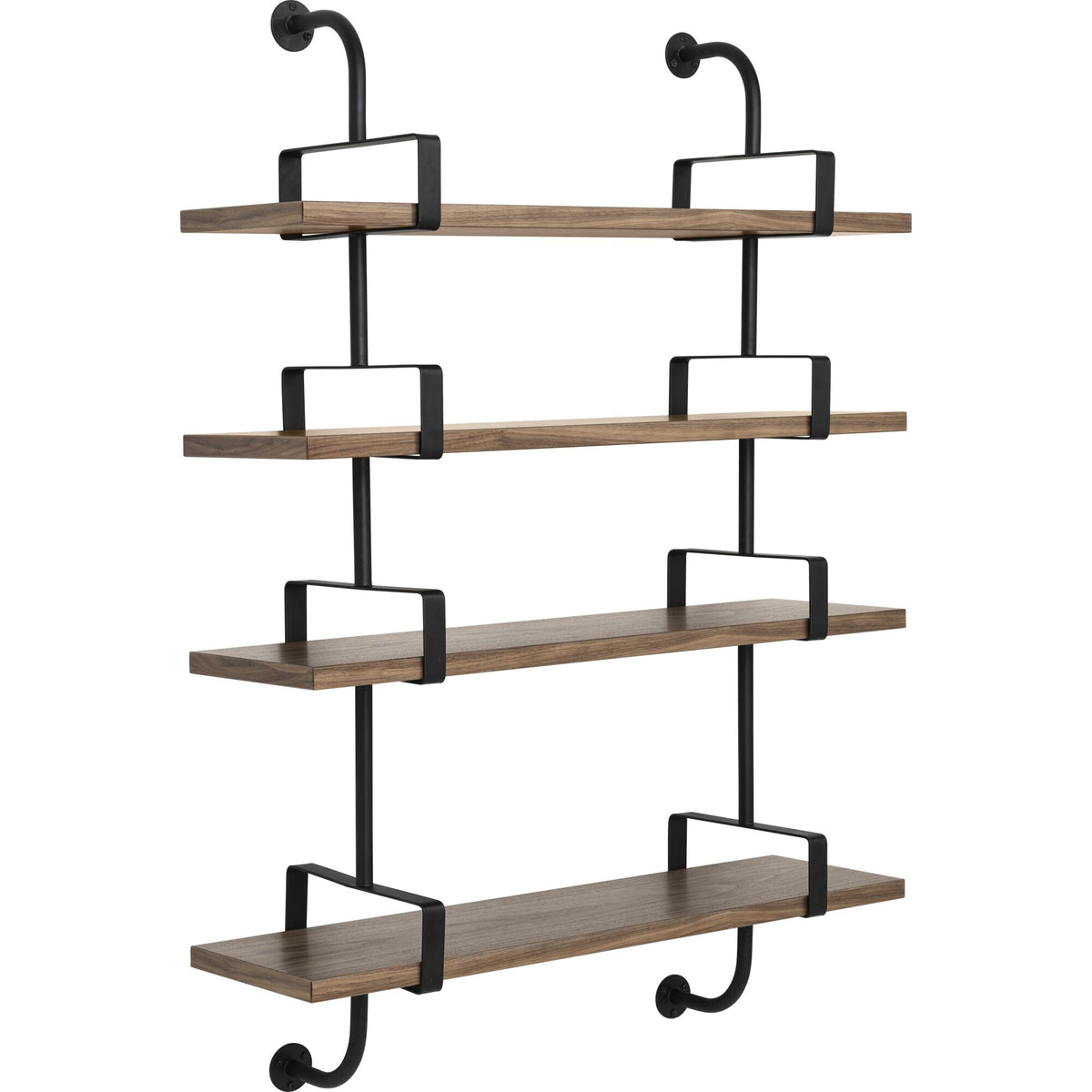 Démon Shelf L95 cm 4 Shelves Black Ash