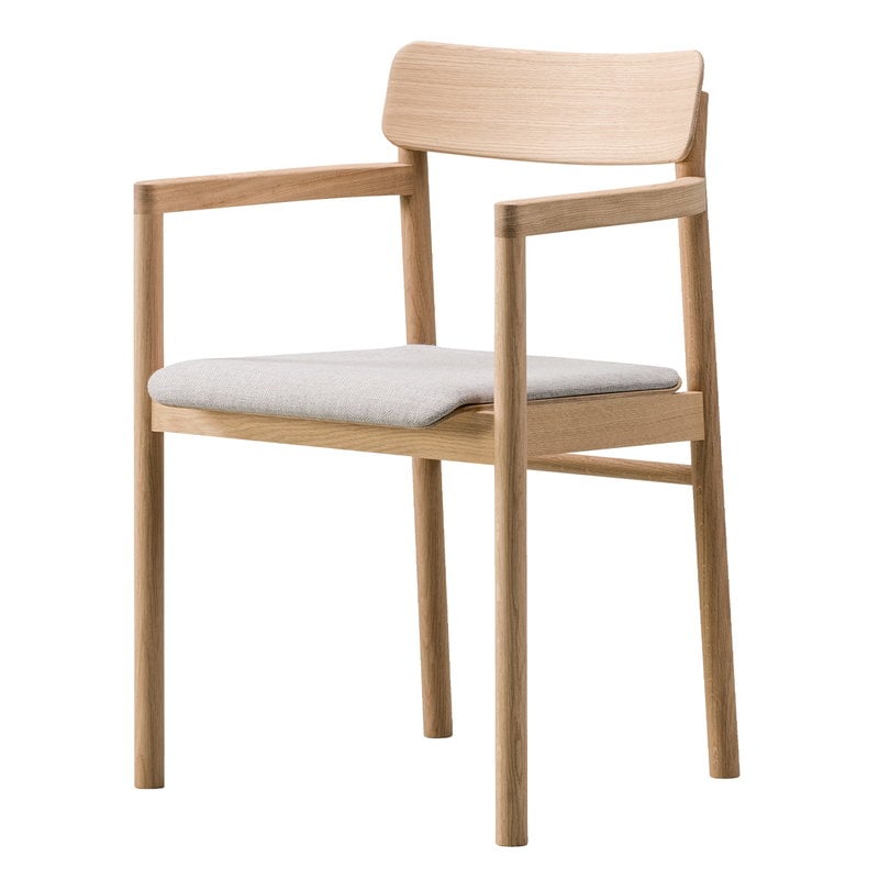 Post armchair by Fredericia #oiled oak - light grey #