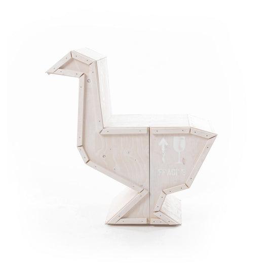 Wooden sideboard with doors Sending Goose by Seletti