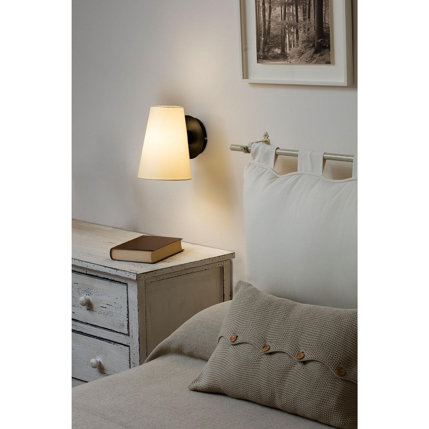 Faro LUPE Wall Lamp Black/ Beige