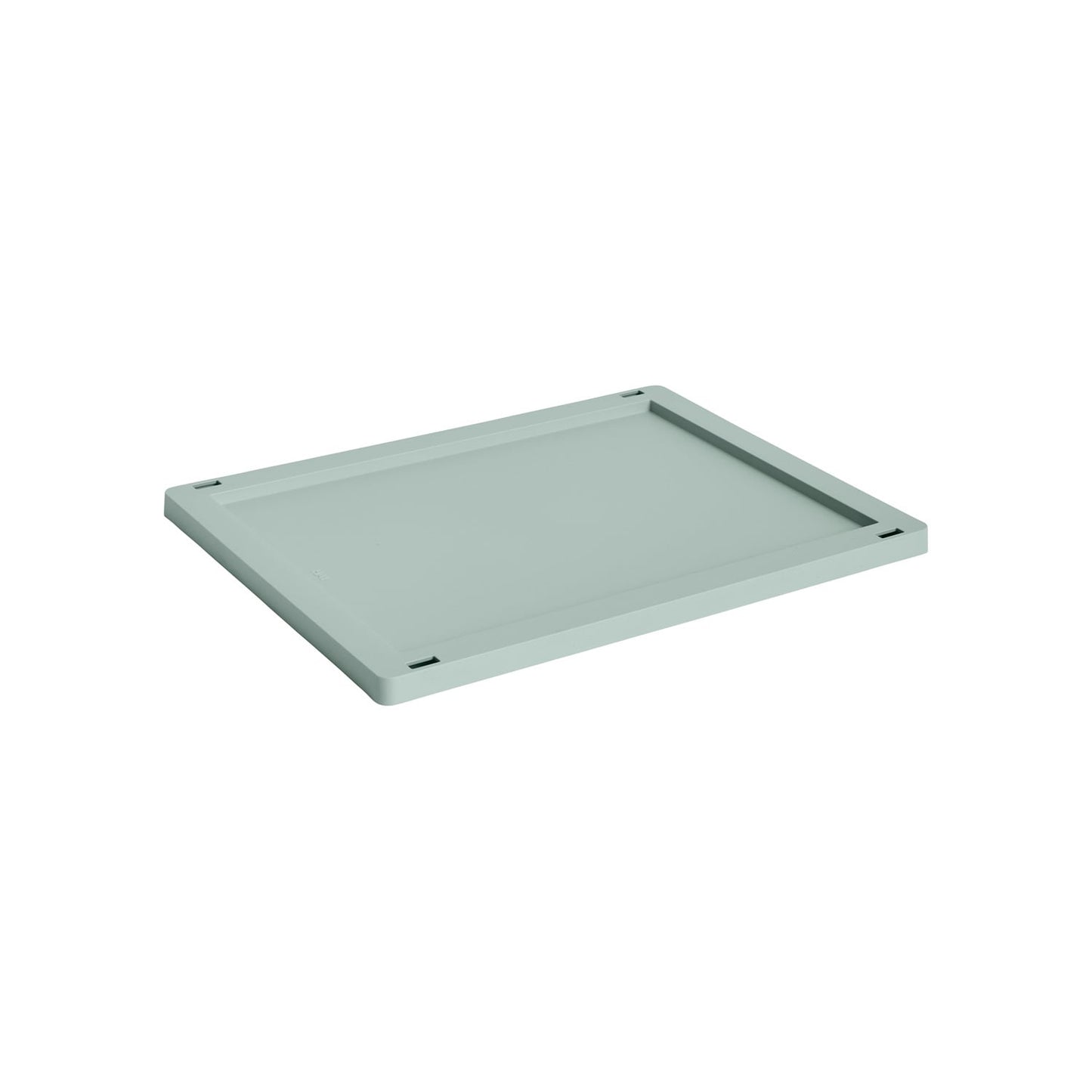 Colour Crate lid, M, recycled plastic, sage green