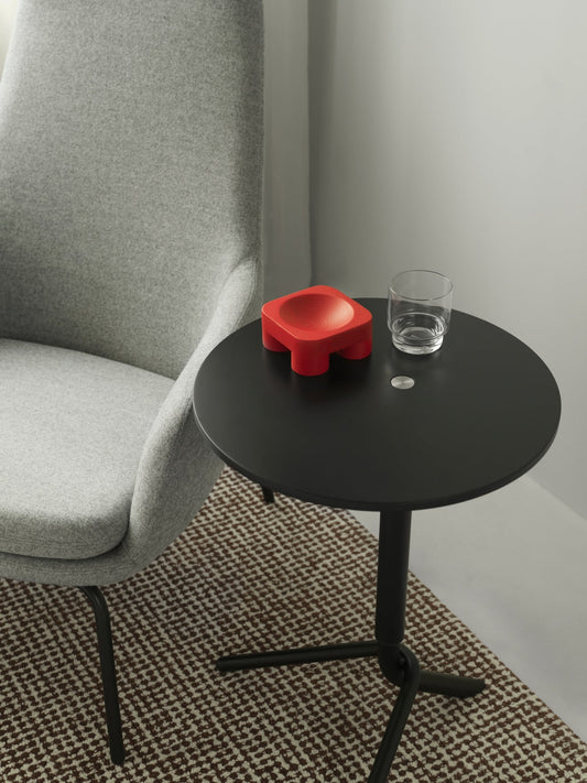 Lift side table, black