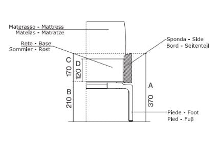 무브 베드 (사이드 프레임 H37)