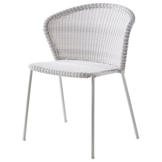 Lean chair by Cane-line #white-grey #