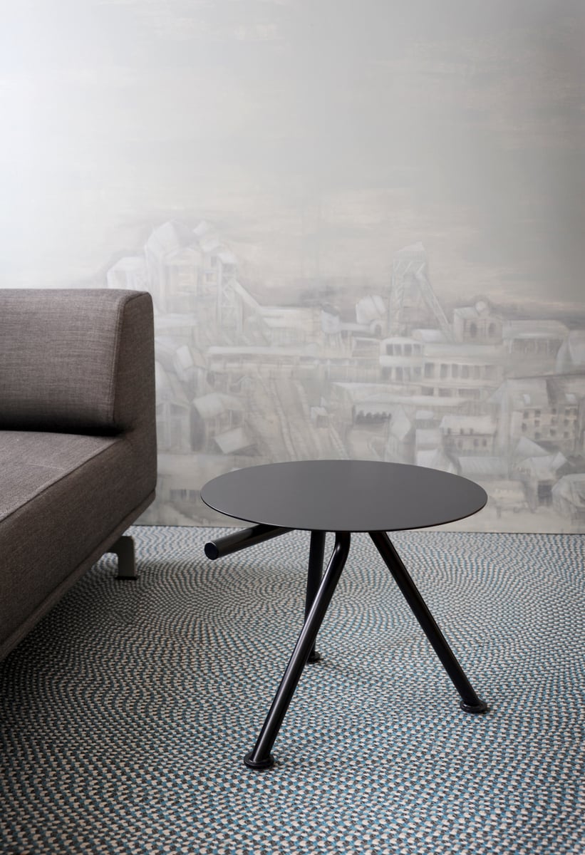 Oona side table, black blue