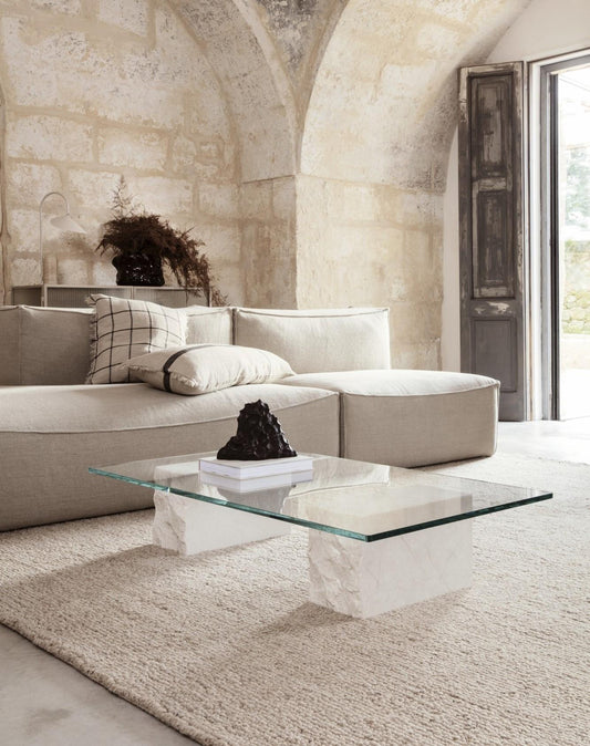 Ferm Living Mineral Coffee Table Bianco Curia Marble