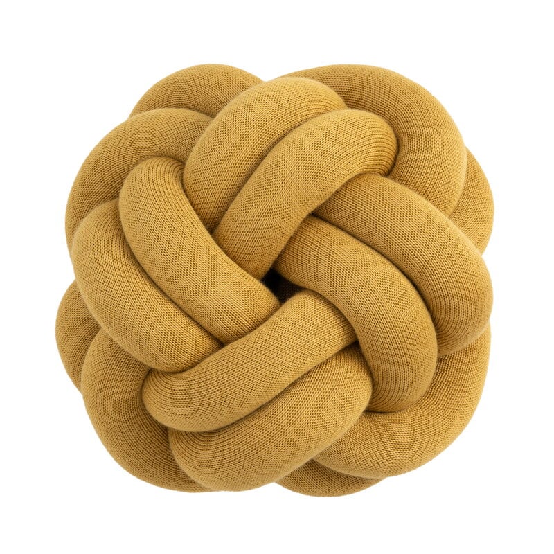 Knot cushion by Design House Stockholm #yellow #