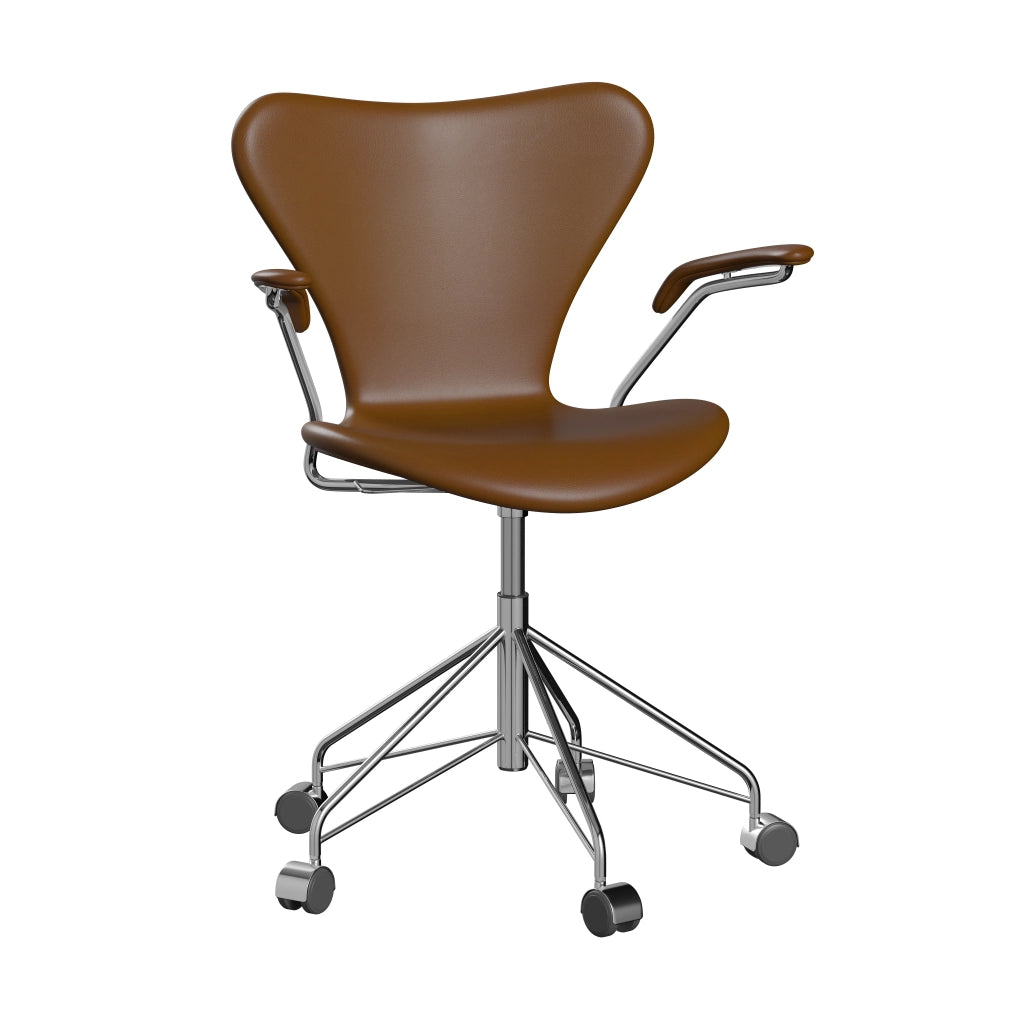 Series 7™ - 3217, Fully Upholstered height-adjustable swivel armchair - Leather
