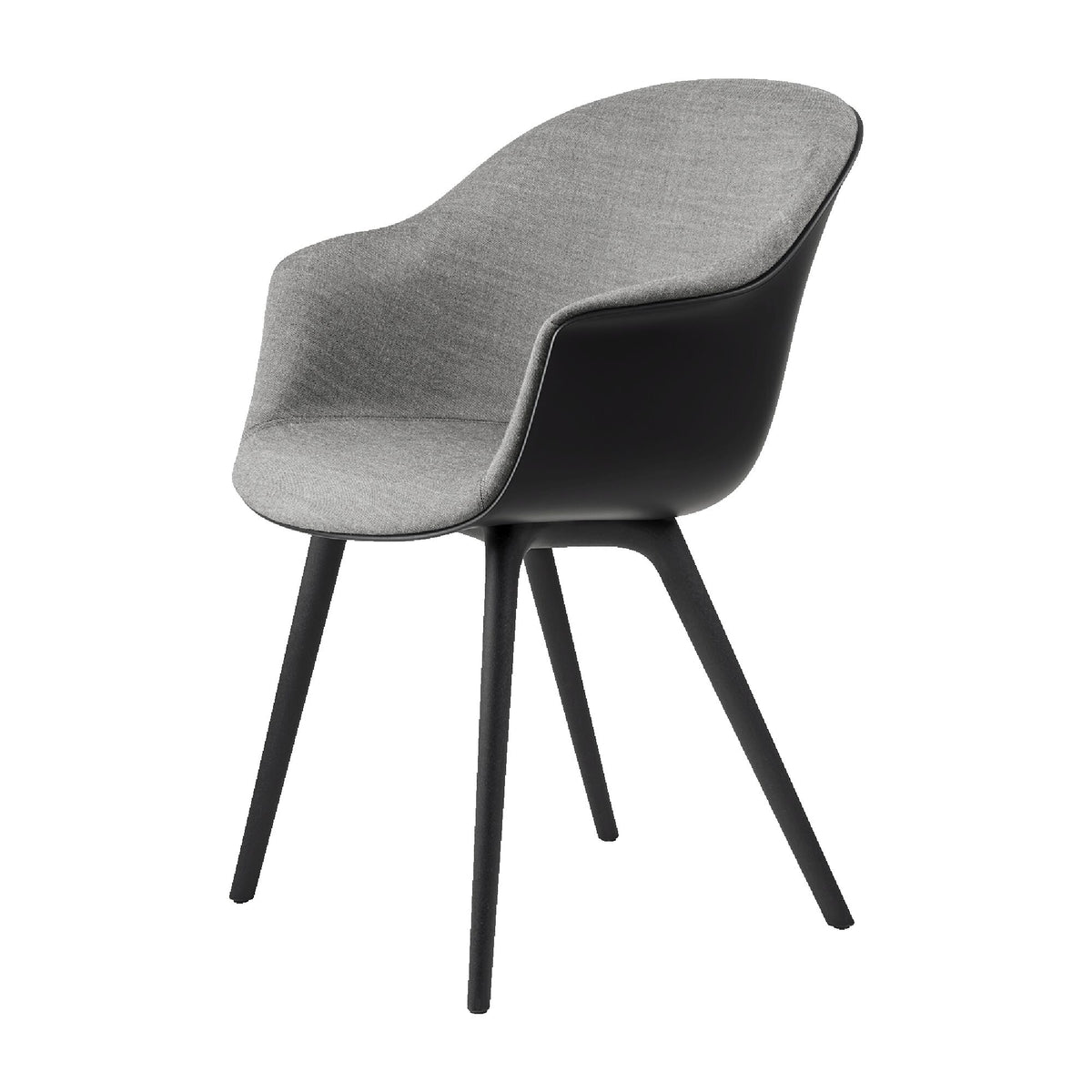 Bat Dining Chair - Un-Upholstered, Plastic Base, Outdoor (Alabaster White Base, Alabaster White)