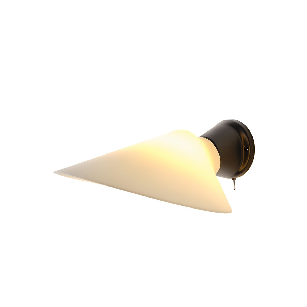 DCWéditions Plume SW Wall Lamp Black/ Porcelain