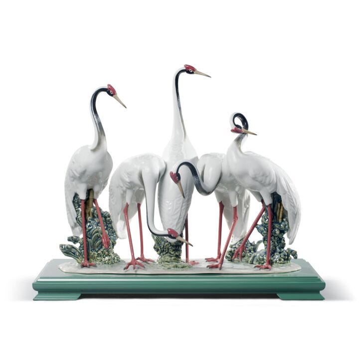 Flock of Cranes Sculpture by Lladró