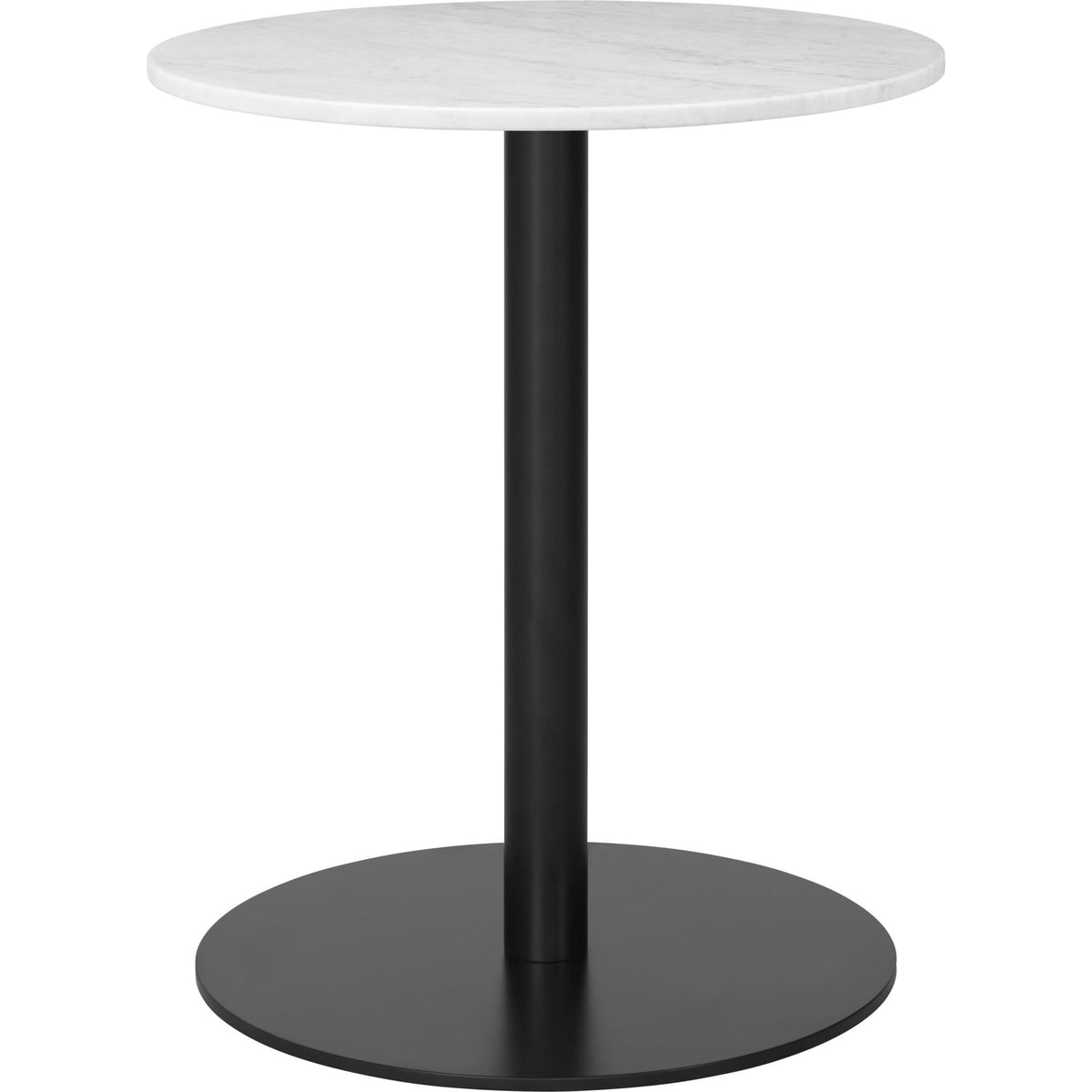 1.0 Dining Table Round Ø60 cm M. Black Base and Black Marquina Marble Top
