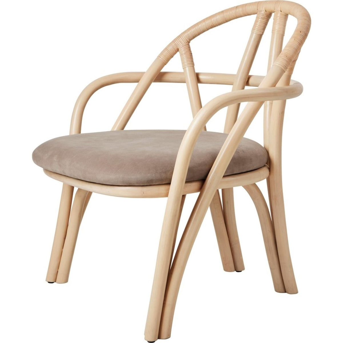 Bistra Armchair Ebony Painted Rattan/Fustagno Limonta 001