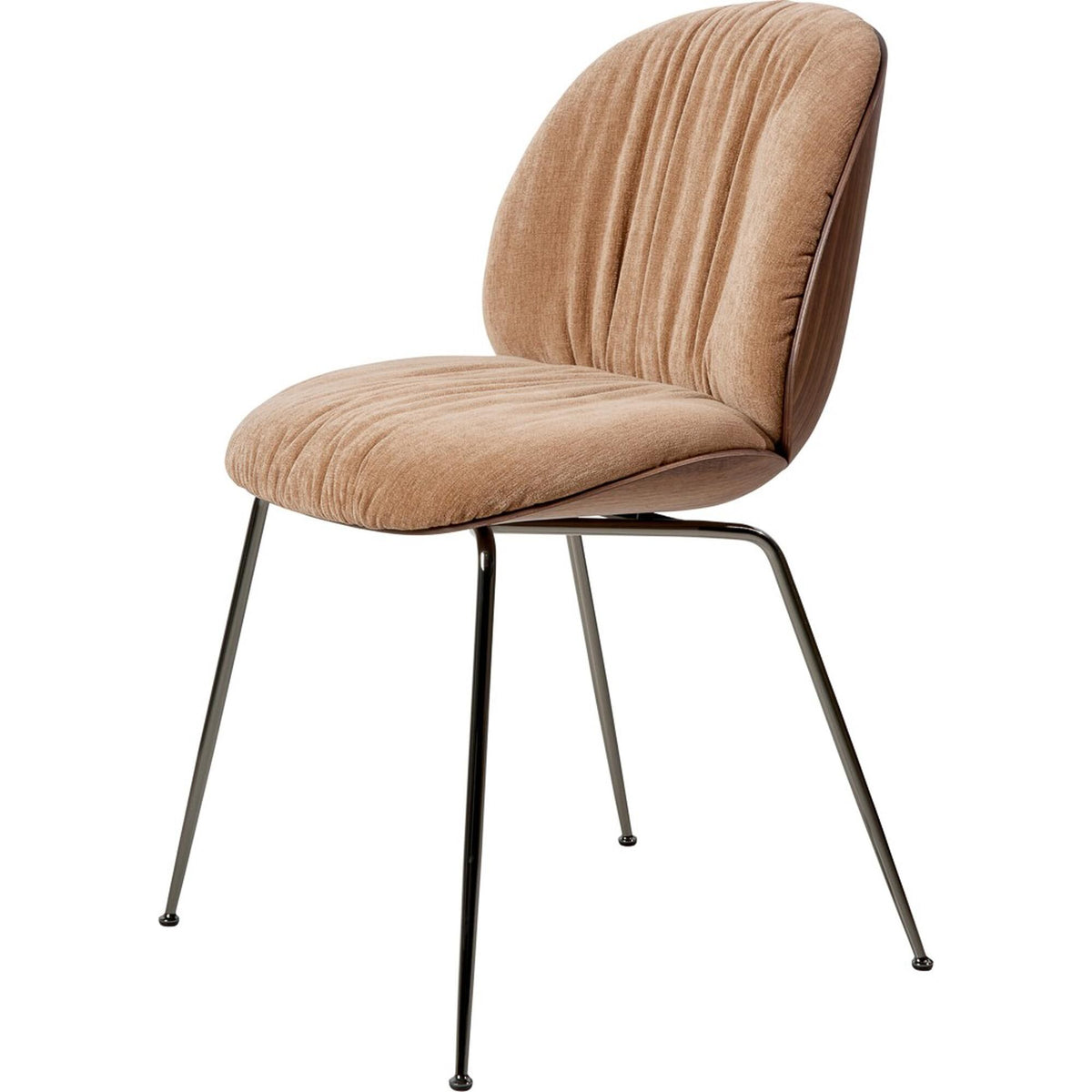 Beetle Soft Dining Chair Black Chrome/Reales/Limonta 001