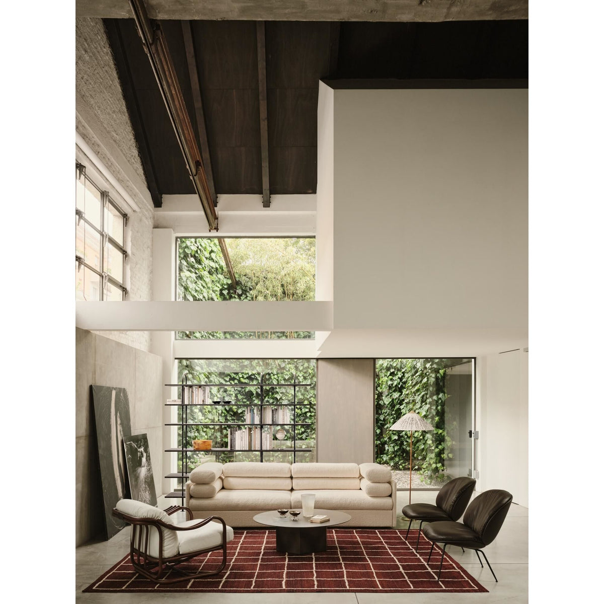 Keen 208 Shelving System 6 Shelves Stainless Steel/Ash Veneer