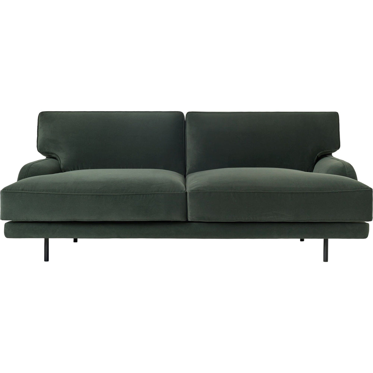Flaneur 2-Seater Sofa Black/ Bouclé 001