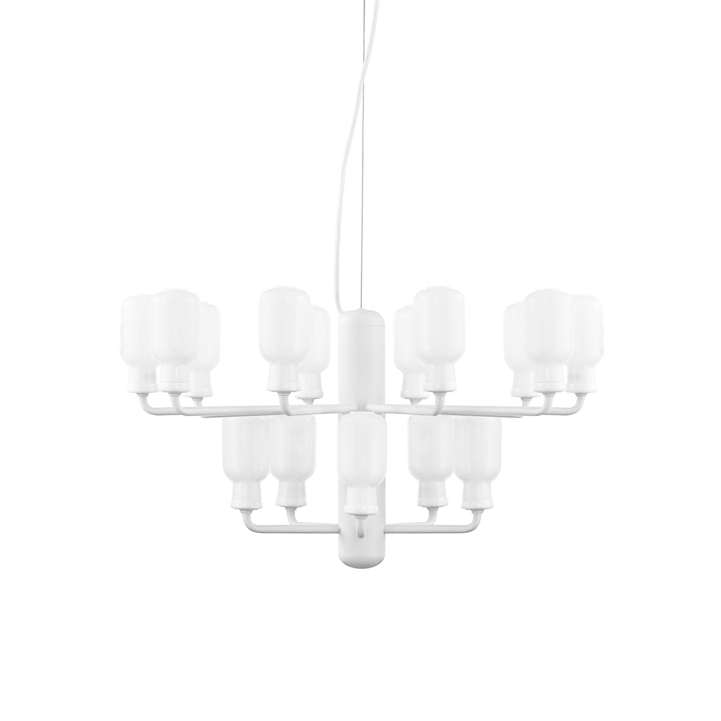 Amp Chandelier Small by Normann Copenhagen #White / White marble