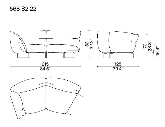 몬클라우드 패브릭 소파