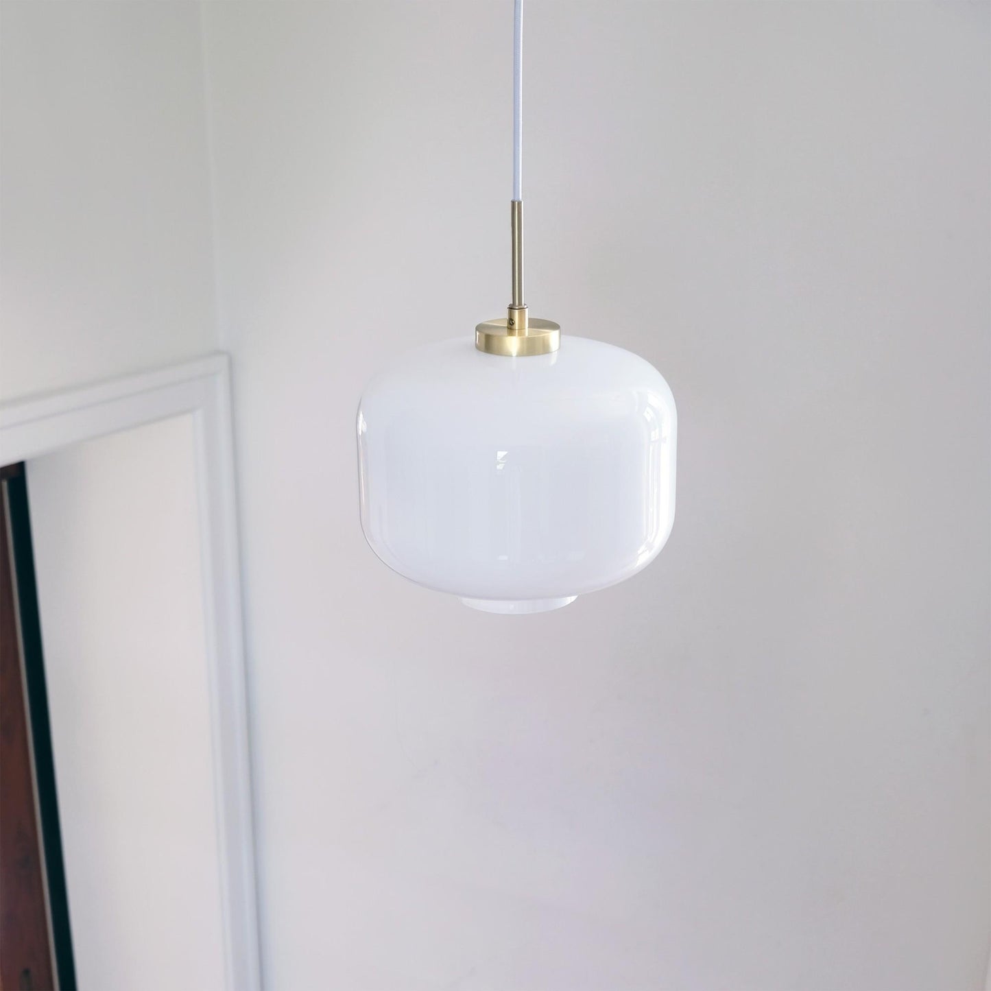 Dyberg Larsen ARP Pendant Opal/ Matt Brass Ø25cm