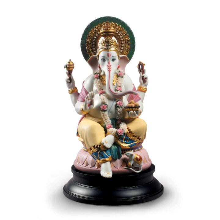 Lord Ganesha Sculpture by Lladró