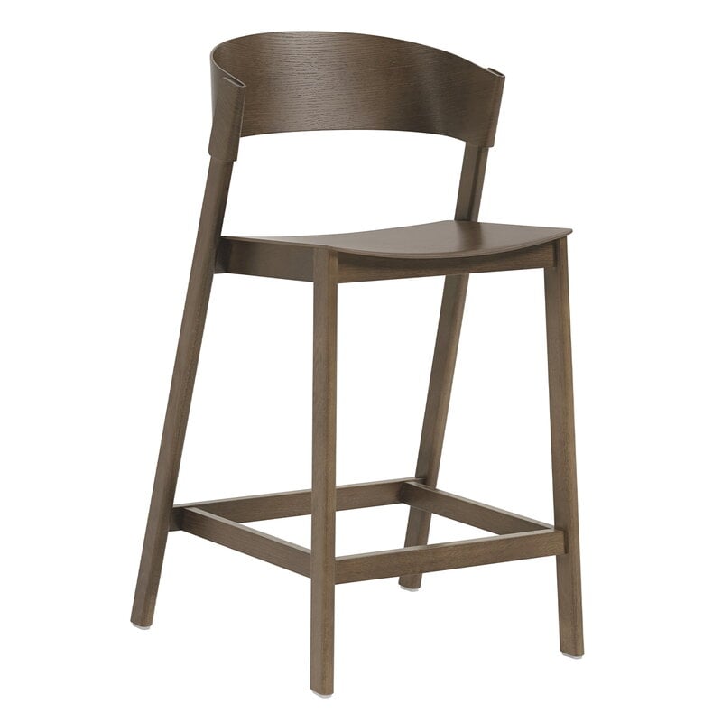 Cover counter stool by Muuto #65 cm, stained dark brown #
