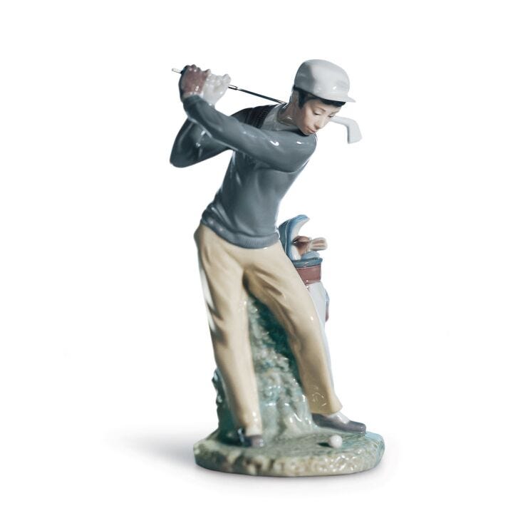 Golfer man Figurine by Lladró