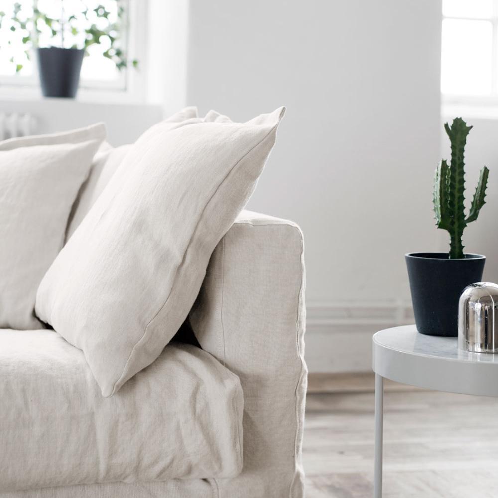 Decotique Le Grand Air 3-Seater Sofa with Right Chaise Cream White