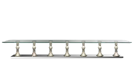 PALAZZO DUCALE 72 - Rectangular glass table