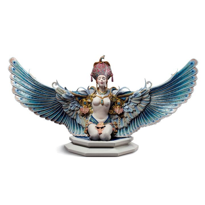 Winged fantasy Woman Sculpture by Lladró
