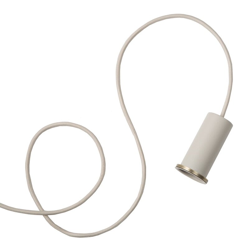 Socket Pendant Low by ferm LIVING #light grey #