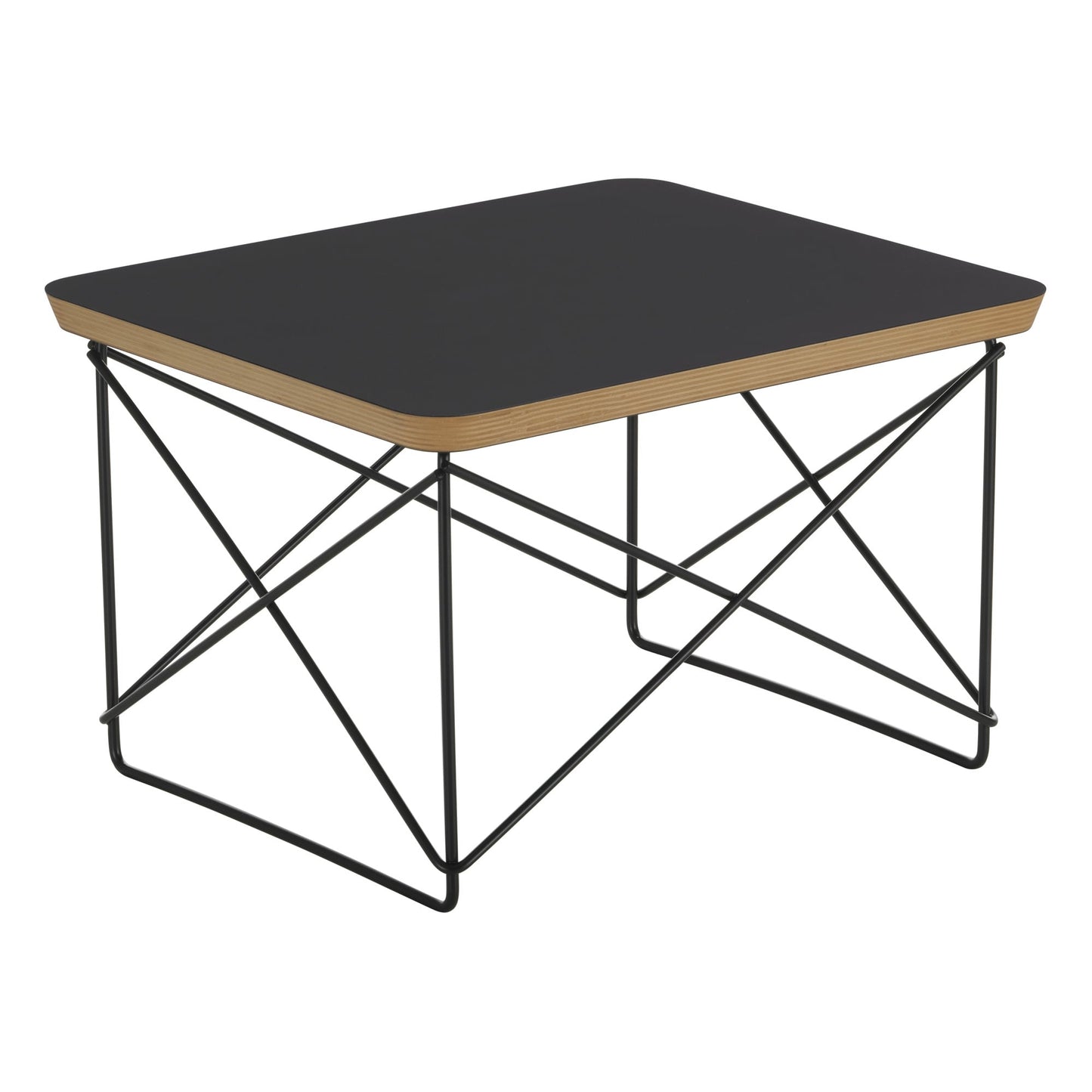 Eames LTR Occasional table, black laminate - basic dark