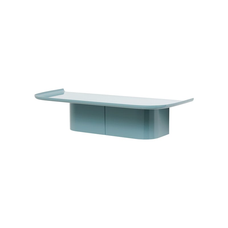 Korpus shelf M by HAY #4 hooks, sea #