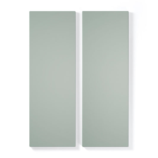 Department Shelf for Store Cabinet with 2 Doors Set of 2 Slate Grey