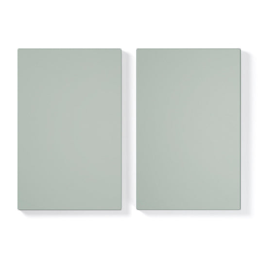 Department Shelf for Store Cabinet with 1 Door Set of 2 Slate Grey