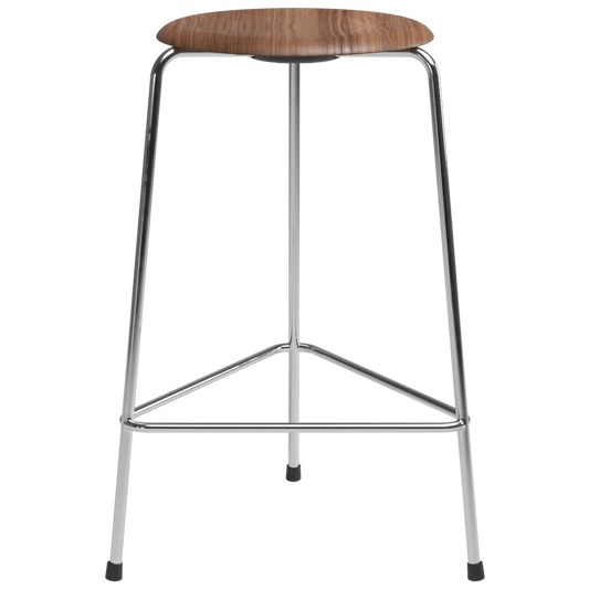 High Dot™ - M3170 Counter Stool W. 3 Legs by Fritz Hansen #Walnut veener